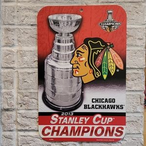 Chicago Blackhawks 2013 Stanley Cup Sign